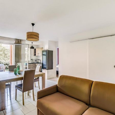 T2 jardinet avec piscine, parking et tennis Toulouse Eksteriør bilde